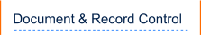 Document & Record Control